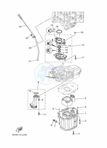 FL200BETX drawing VENTILATEUR-DHUILE