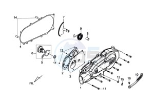 TONIK 125 drawing CRANKCASE COVER / GASKET