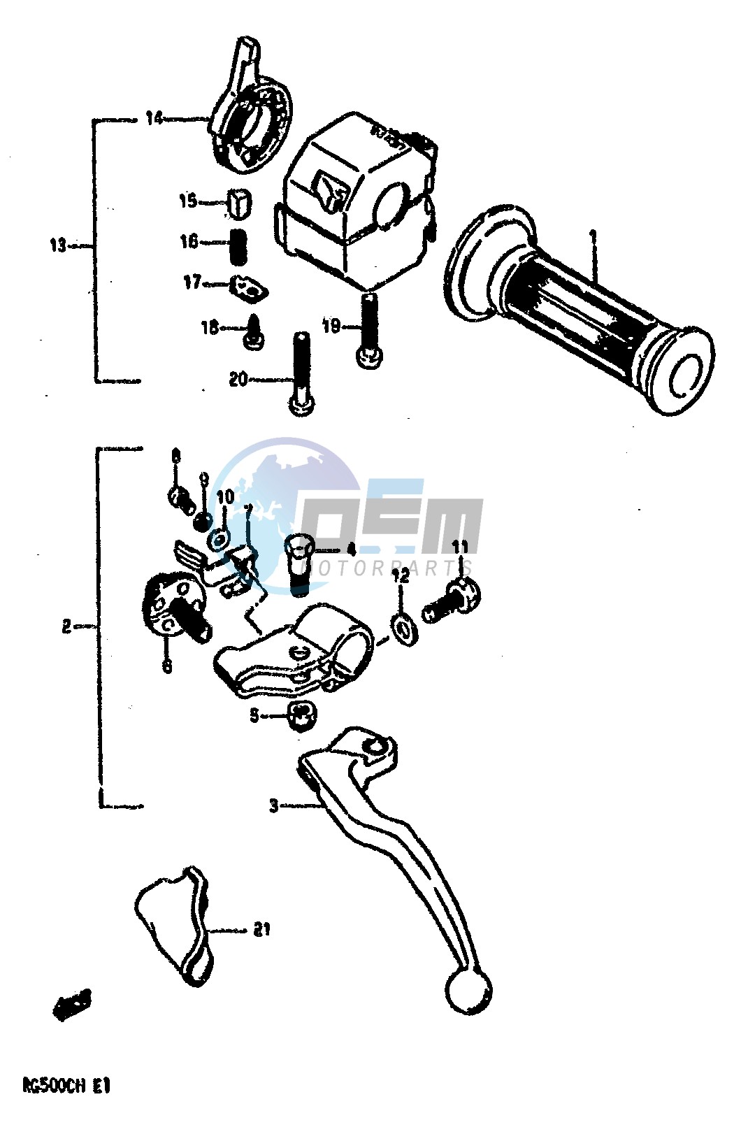 LEFT HANDLE SWITCH (MODEL H)