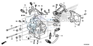 WW125EX2F PCX125 - WW125 UK - (E) drawing CYLINDER HEAD