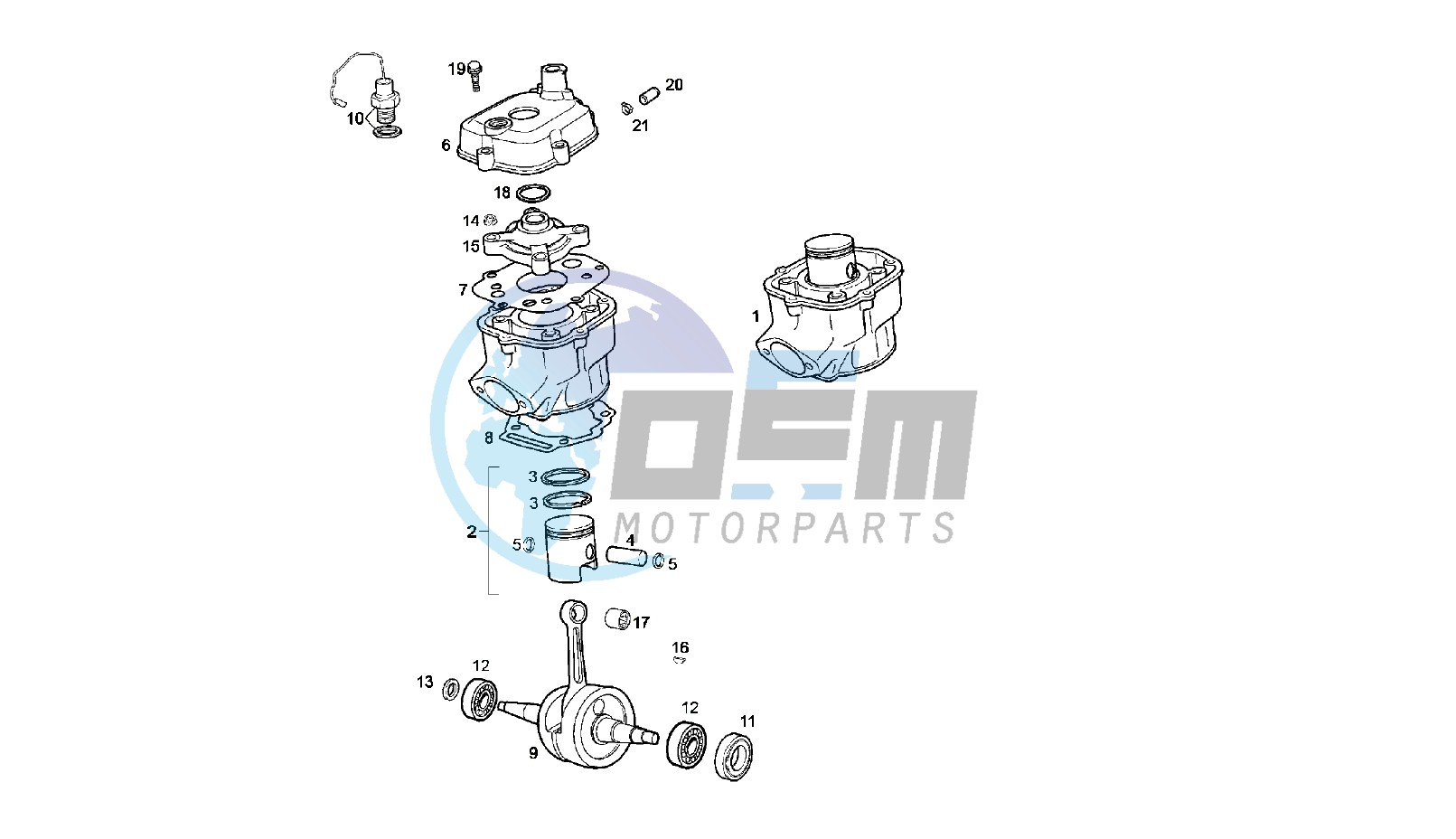 CRANKSHAFT - CYLINDER - CYLINDER HEAD