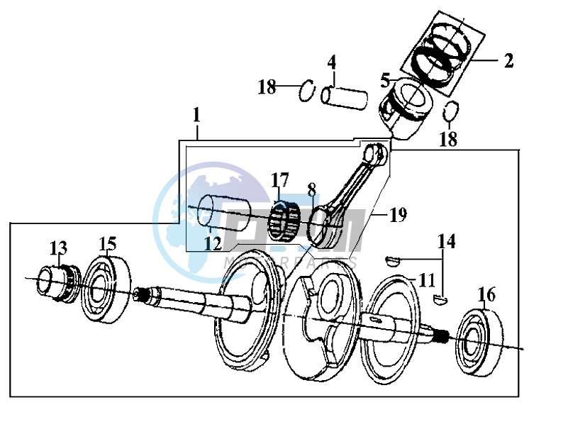 PISTON CRANK SHAFT