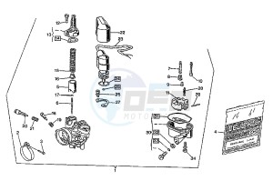 PASSING 125 drawing CARBURETOR