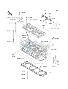 JT 1500 C [ULTRA LX] (C7F-C8F ) C8F drawing CYLINDER HEAD