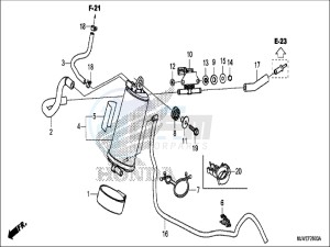 CBR500RAH CBR500R ED drawing CANISTER