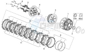 Dorsoduro 750 - ABS (EMEA, APAC, NAFTA) (AUS, CND, EU, J, USA) drawing Clutch II