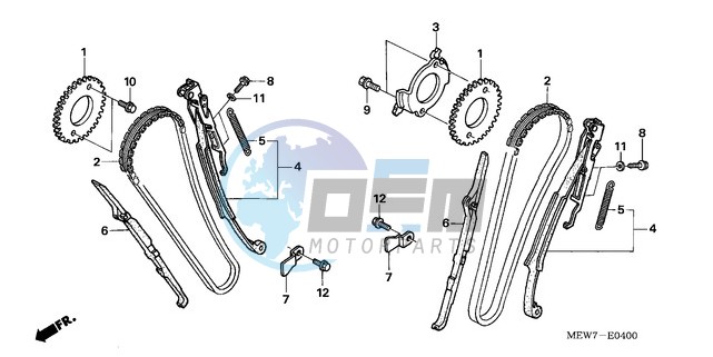 CAM CHAIN/TENSIONER