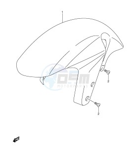 GSX-R1000 (E2) drawing FRONT FENDER