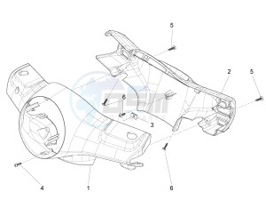 LX 125 4T 3V IGET NOABS E3-E4 (APAC) drawing Handlebars coverages