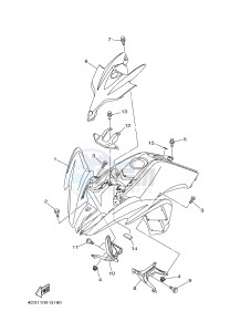 YFM250R YFM25RB RAPTOR 250 (1BTG 1BTH 1BTJ) drawing FRONT FENDER