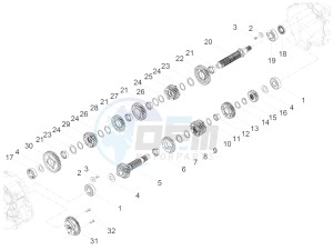 V9 Roamer 850 (APAC) drawing Versnellingsbak - Gear assembly