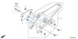 CRF450RC drawing REAR FENDER