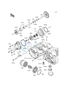 Z800 ZR800ADS FR GB XX (EU ME A(FRICA) drawing Oil Pump