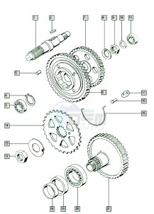 A3 50 drawing Countershaft-mainshaft