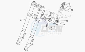 V 11 1100 Le Mans Le Mans drawing Front fork I