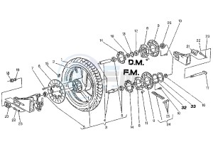 MITO EVOL.125 drawing REAR WHEEL