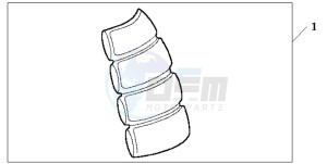 ST1100A drawing TANK PAD 2