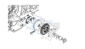 BOULEVARD - 125 CC 4T EU3 drawing DRIVING PULLEY