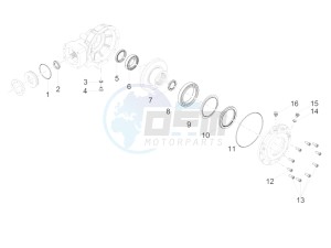 Audace 1400 1380 drawing Rear transmission / Components