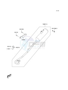 KSF 50 B [KFX50] (B7F-B9S) B7F drawing MUFFLER-- S- -