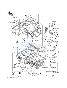 ZX 750 P [NINJA ZX-7R] (P1-P4) [NINJA ZX-7R] drawing CRANKCASE