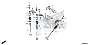 VT750CSD Shadow - VT750CS-D 2ED - (2ED) drawing CAMSHAFT VALVE (REAR)