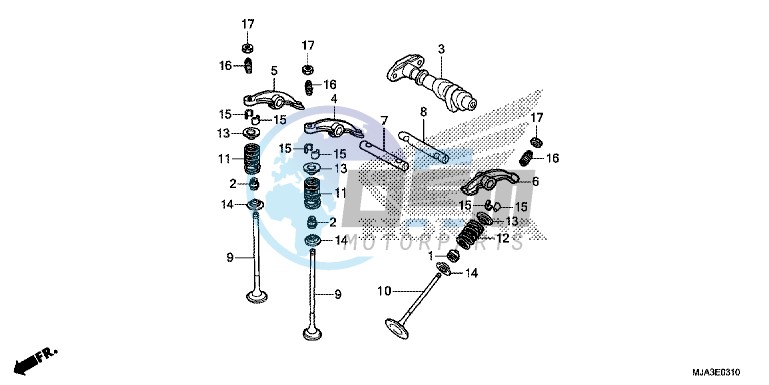 CAMSHAFT VALVE (REAR)