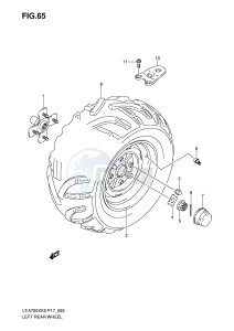 LT-A700X (P17) drawing LEFT REAR WHEEL