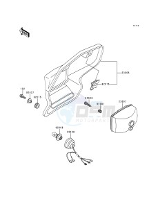 KDX 200 E [KDX200] (E4-E6)) [KDX200] drawing HEAD LAMP