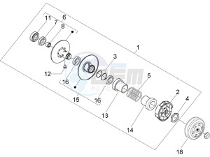 NRG 50 power DT drawing Driven pulley