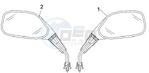 QUADLANDER 250 drawing MIRRORS L / R