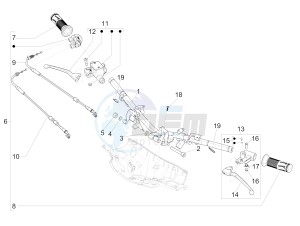 SPRINT 150 4T 3V IGET ABS-NOABS E2-E3-E4 (APAC) drawing Handlebars - Master cil.