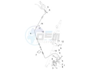 LIBERTY 50 (EMEA) drawing Brakes pipes - Calipers