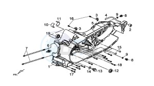 MAXSYM 600 I ABS EXECUTIVE (LX60A3-EU) (E4) (L7-M0) drawing CRANKCASE LEFT