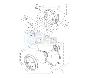 YBR 125 drawing HEADLAMP