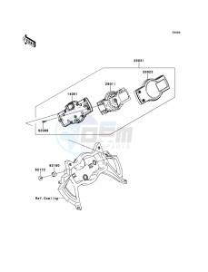 VERSYS_ABS KLE650DDF XX (EU ME A(FRICA) drawing Meter(s)