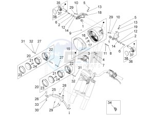 California 1400 Touring SE ABS 1380 USA CND drawing Voorverlichting