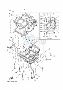 MT-07 MTN690 (BTK7) drawing CRANKCASE