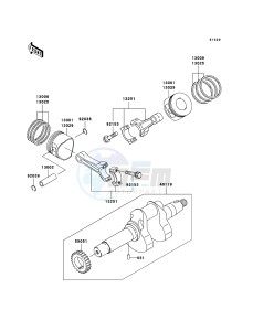 MULE 3010 4x4 KAF620E6F EU drawing Crankshaft/Piston(s)