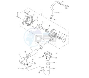 XJ6-N 600 drawing WATER PUMP