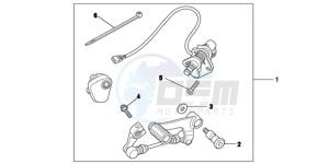 NC700SDD NC700S Dual Cluth ABS 2ED drawing KIT,DCT PEDALSHI F