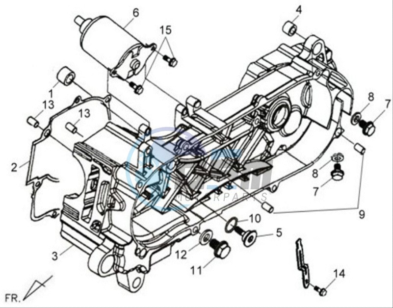 CRANKCASE COVER LEFT