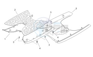 Scarabeo 50 2t (eng. Minarelli) drawing Central body II - Panel