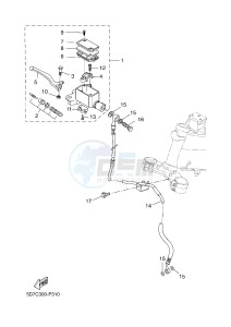 MT125 MT-125 (BR31 BR31 BR31 BR31 BR31) drawing FRONT MASTER CYLINDER