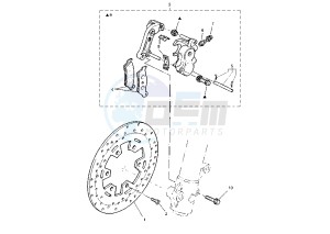 TT RE 600 drawing FRONT BRAKE CALIPER