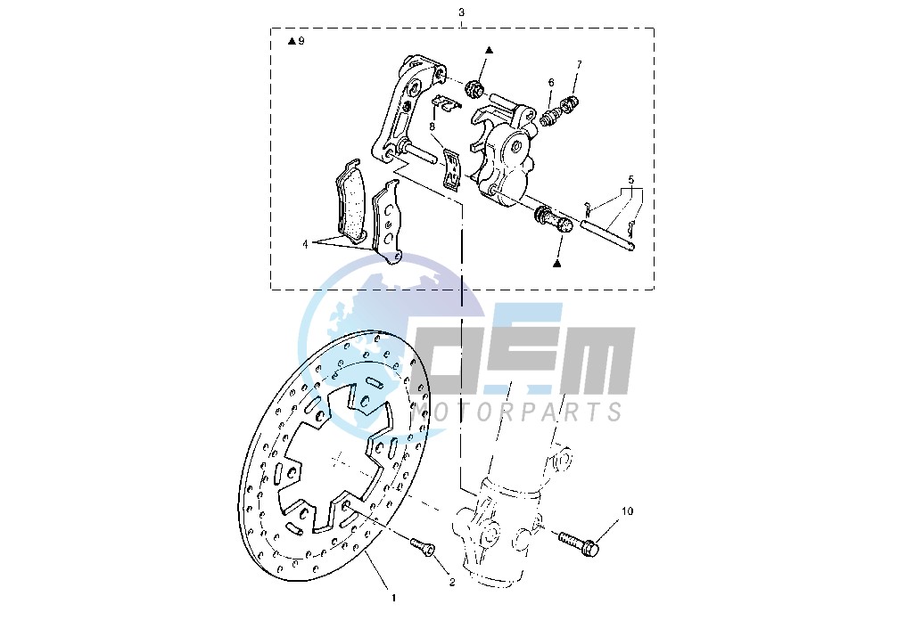 FRONT BRAKE CALIPER