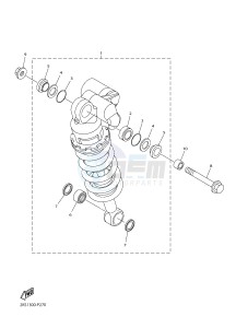 YZF-R1M 998 R6 (2KSL) drawing REAR SUSPENSION