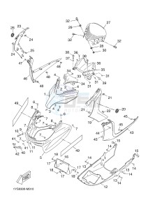 YP250R X-MAX 250 X-MAX 250 (1YS9 1YS9 1YS9) drawing WINDSHIELD