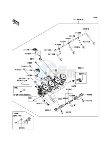 Z1000 ZR1000DCF FR GB XX (EU ME A(FRICA) drawing Throttle