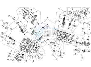 RSV 4 1000 4V drawing Cylinder head - valves